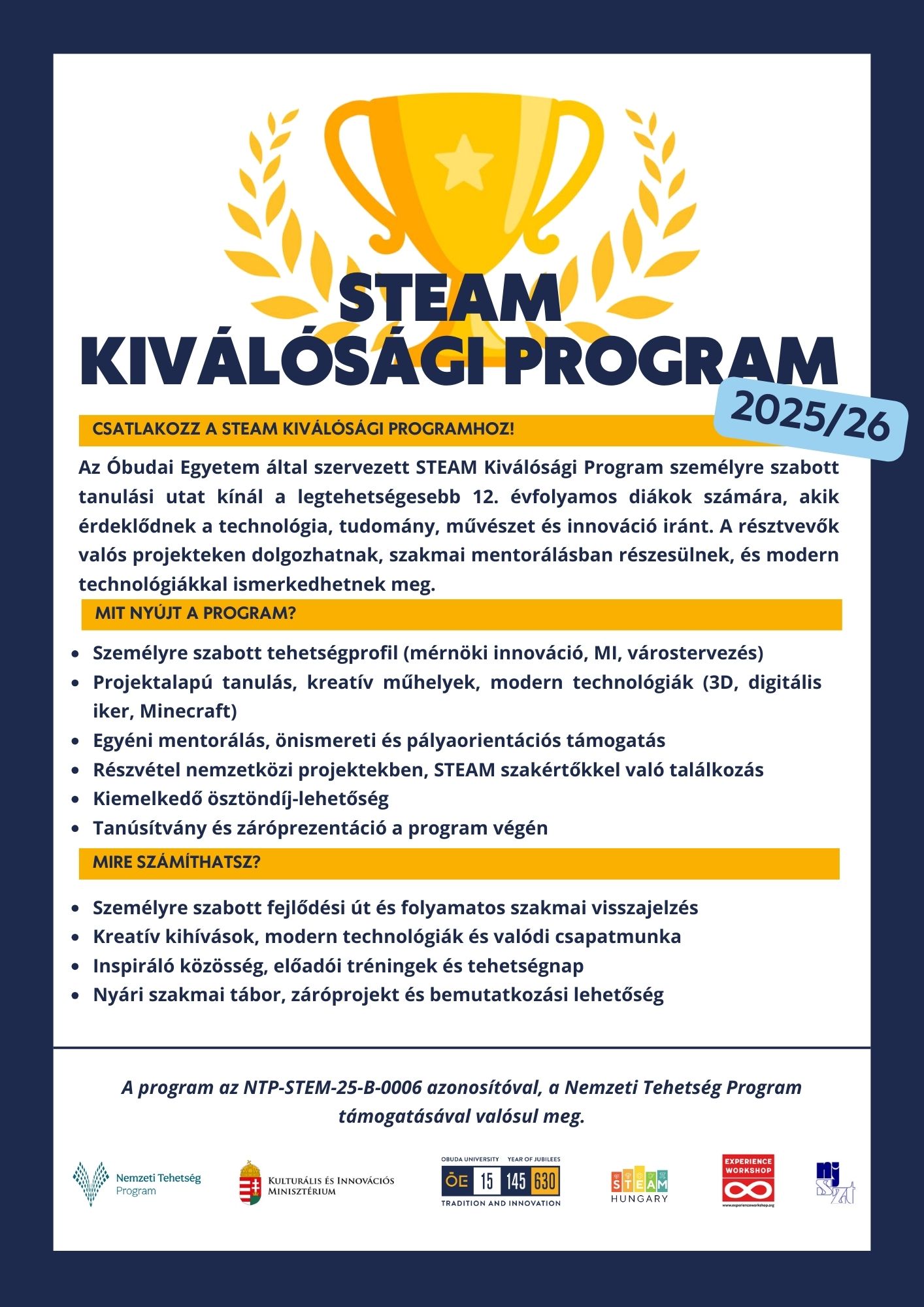 STEAM Kiválósági Program Plakát