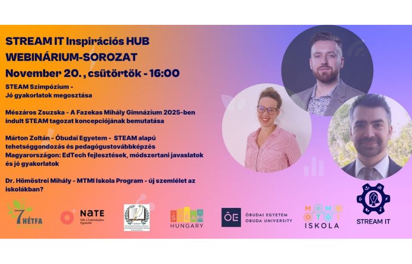 Tedd élménnyé a tanulást! – ingyenes online STEAM webinárium pedagógusoknak